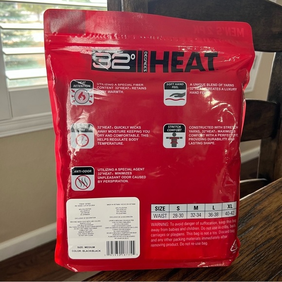 32 DEGREES Men's 2-Pack Performance Lightweight Thermal Base Layer Legging Pant - Picture 2 of 9